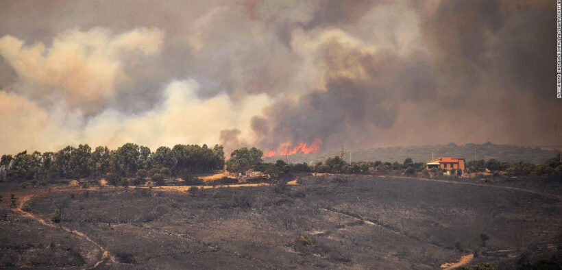 Incendios azotan España, Grecia y la isla de Cerdeña
