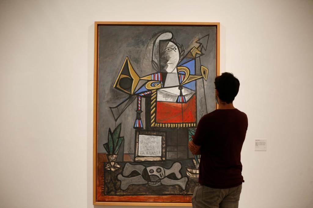 Una de las obras de Picasso expuestas en el Reina Sofía.